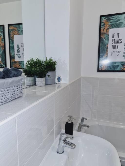 Stylish 2 Bedroom Apartment / Free Gated Parking Glasgow Exteriör bild